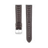 Brown perforated leather strap